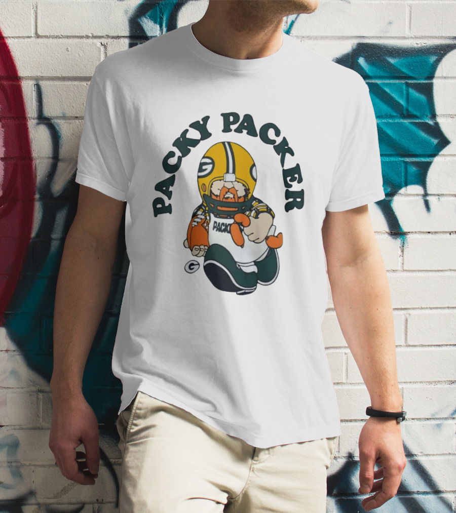Packy Packer Green Bay Packers Football T-Shirt