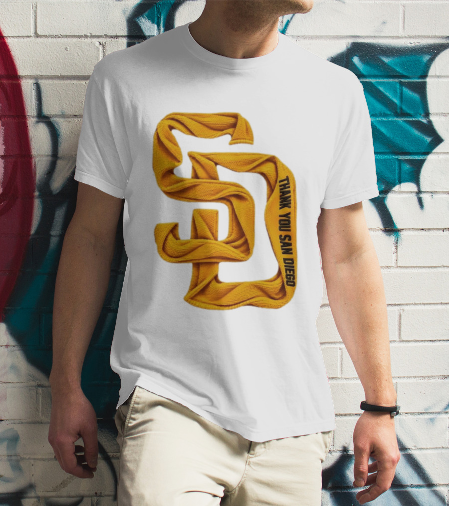 San Diego Padres Thank You San Diego SD Scarf T-Shirt