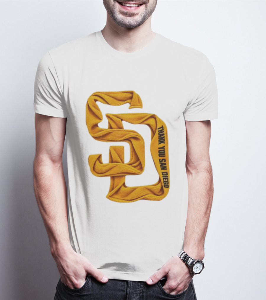 San Diego Padres Thank You San Diego SD Scarf T-Shirt