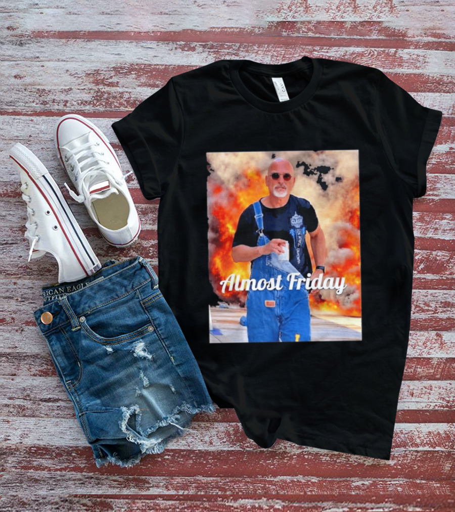 Almost Friday Howie Mandel Clash Explosion Scene T-Shirt