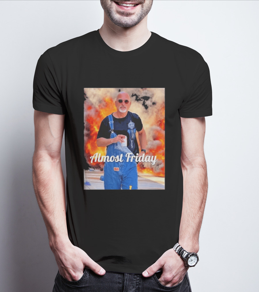 Almost Friday Howie Mandel Clash Explosion Scene T-Shirt