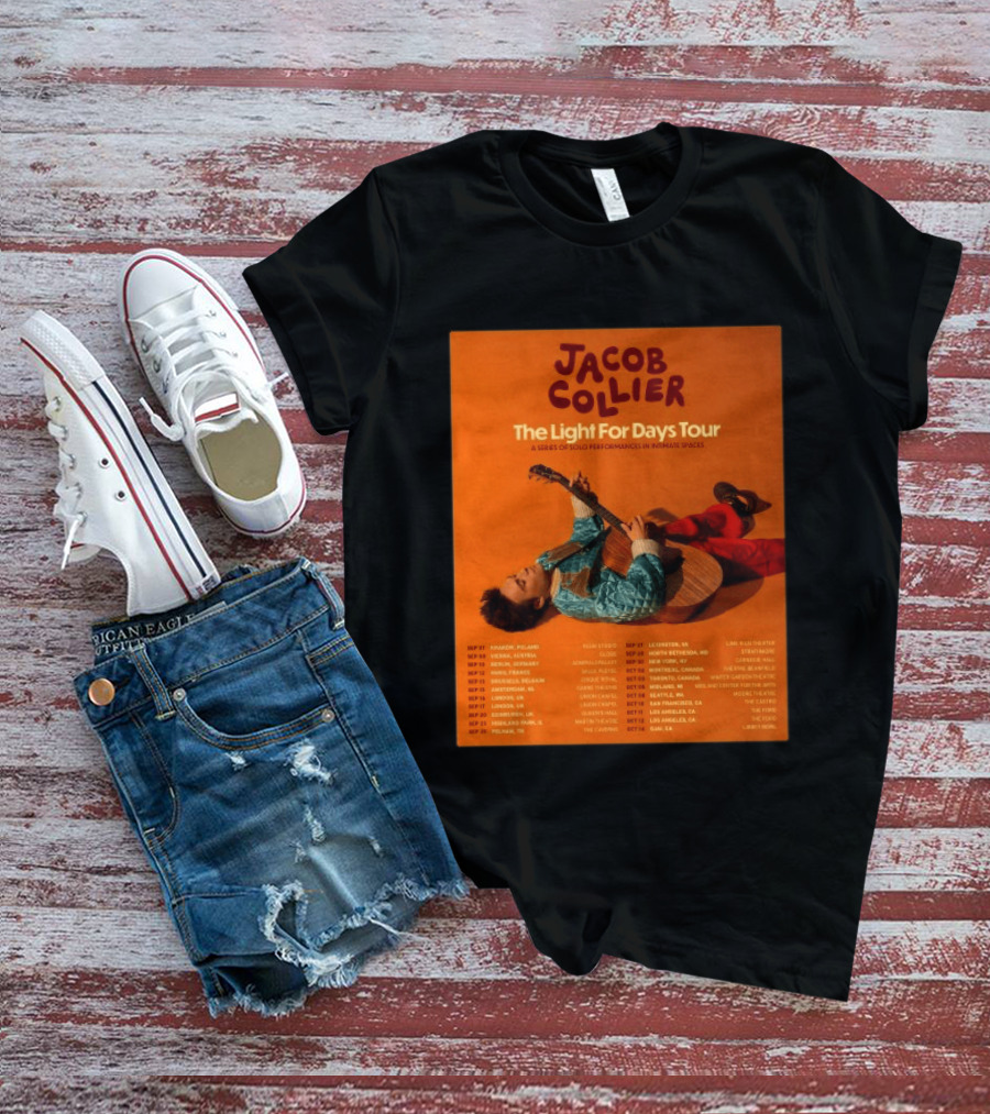 Jacob Collier The Light For Days Tour 2026 A Series Of Solo Performances In Intimate Spaces T-Shirt