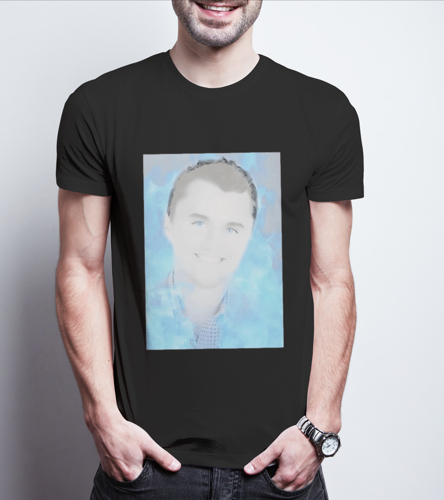Charlie Kirk Turning Point USA Conservative Blue Aura T-Shirt