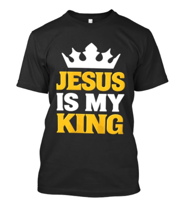 Jesus Is My King White Crown Christian Faith T-Shirt