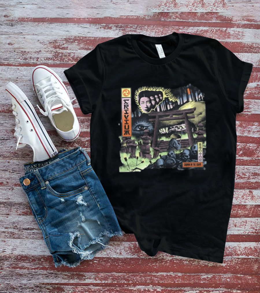 Crown In The Crate Trivium Store Citg Color Cover Black T-Shirt