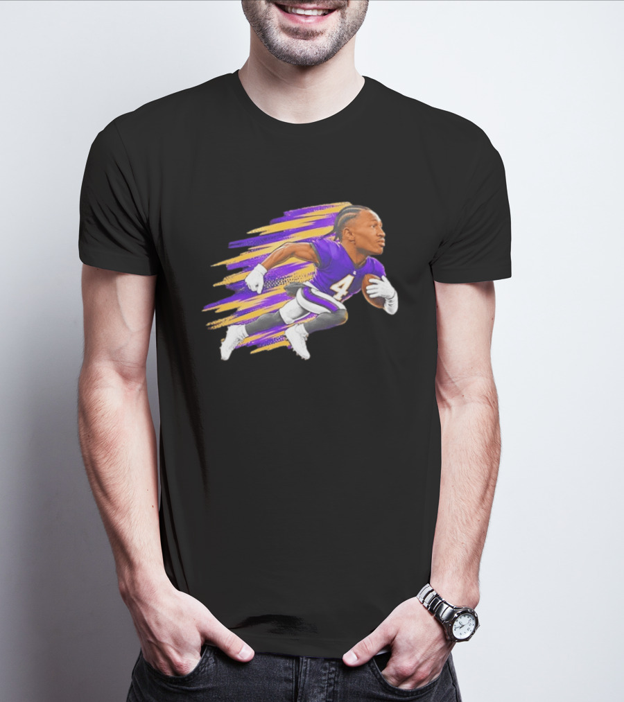 Baltimore Ravens Zay Flowers Run 4 Run NFL Cartoon T-Shirt