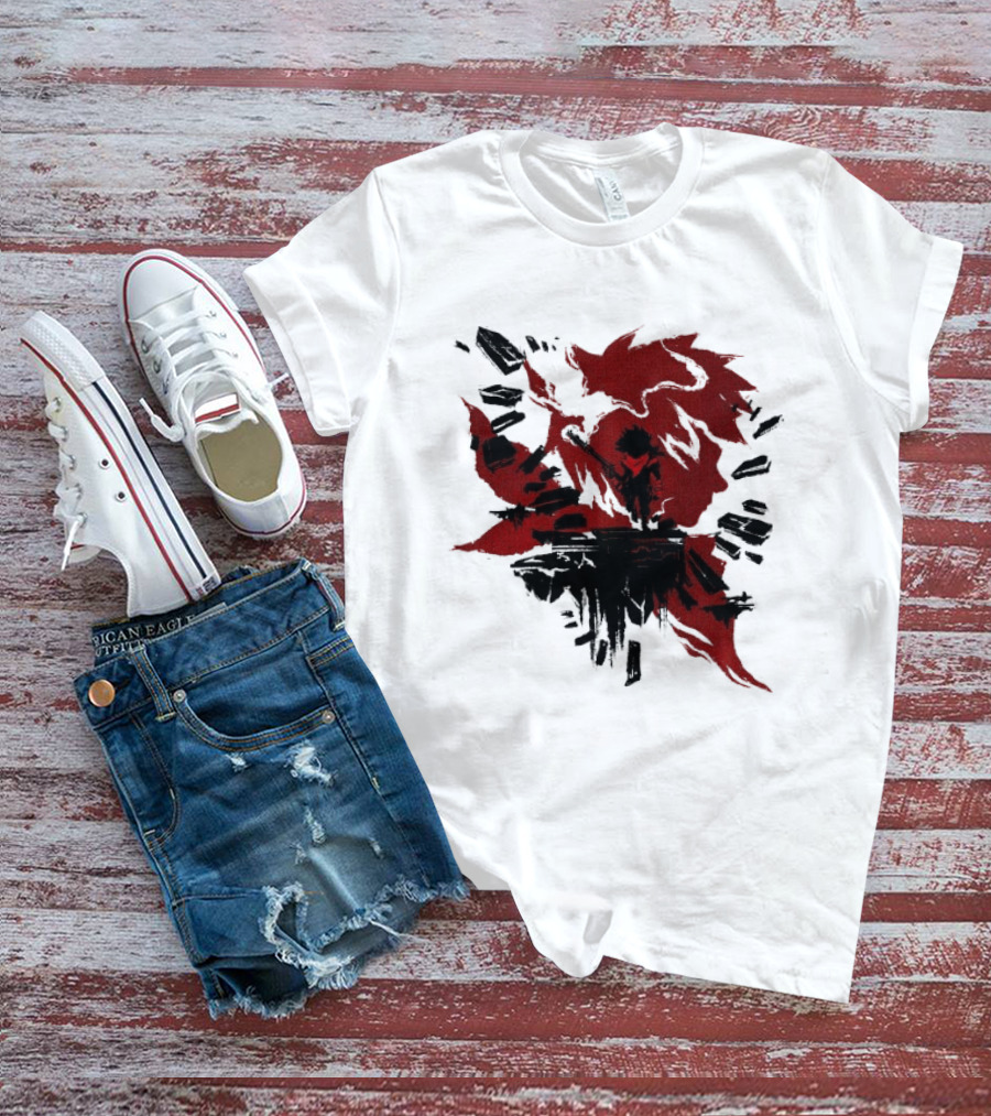Bastion The Kid Red Silhouette Gaming T-Shirt