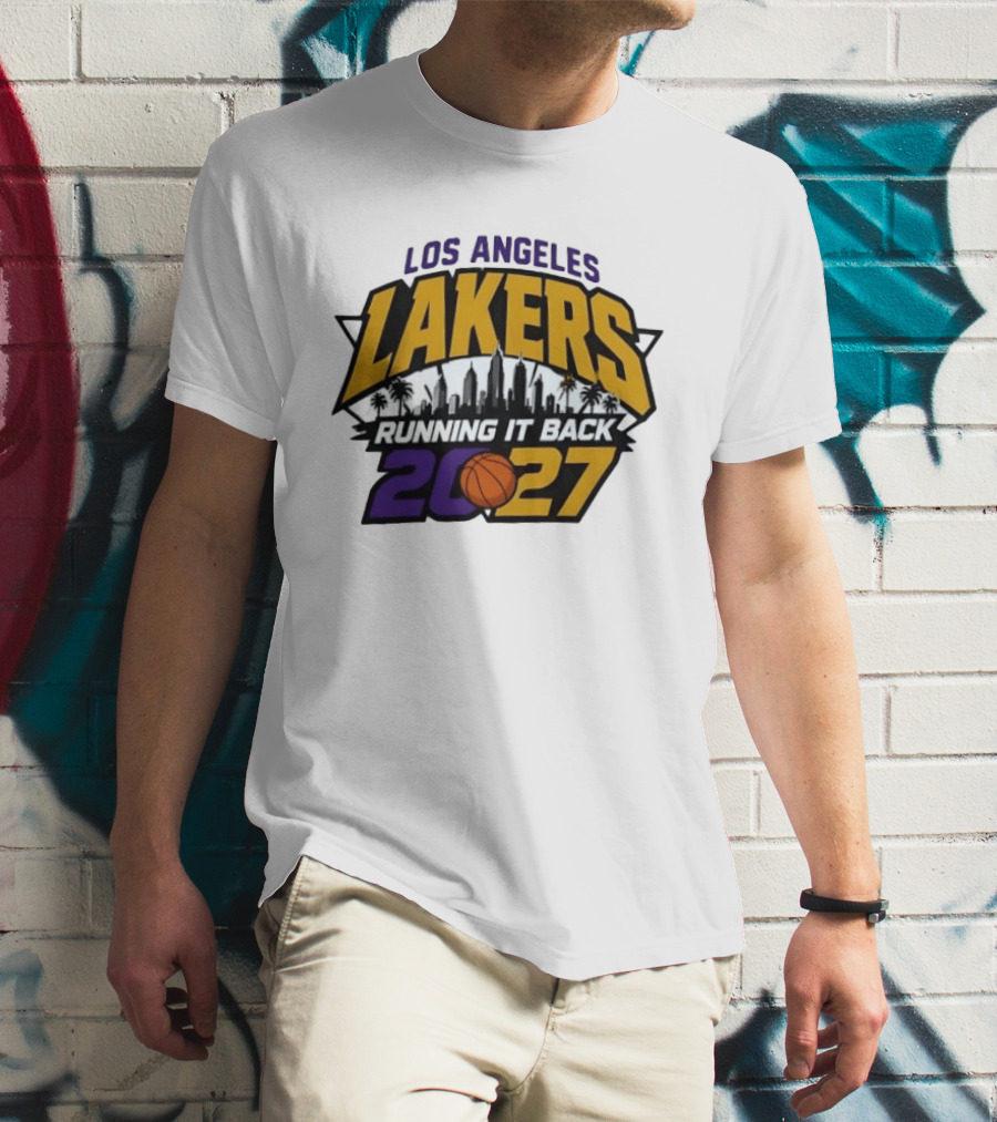 Los Angeles Lakers Running It Back Skyline NBA 2027 T-Shirt