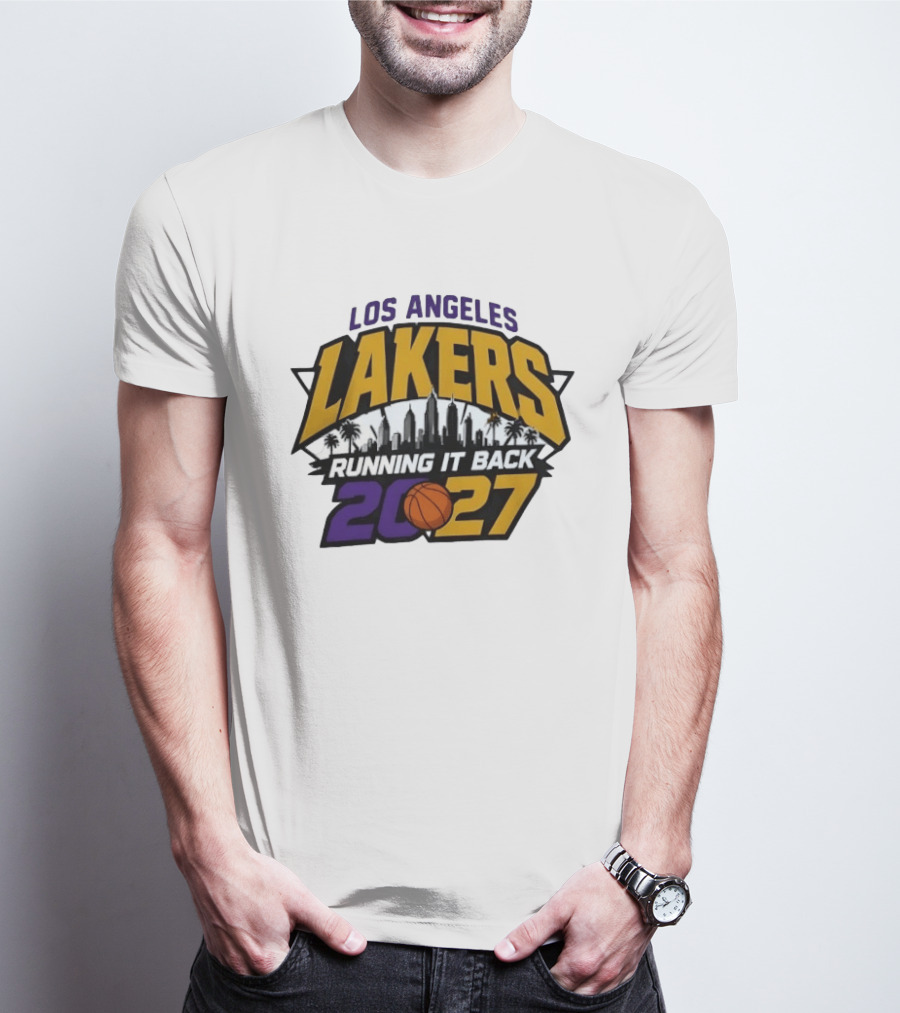 Los Angeles Lakers Running It Back Skyline NBA 2027 T-Shirt