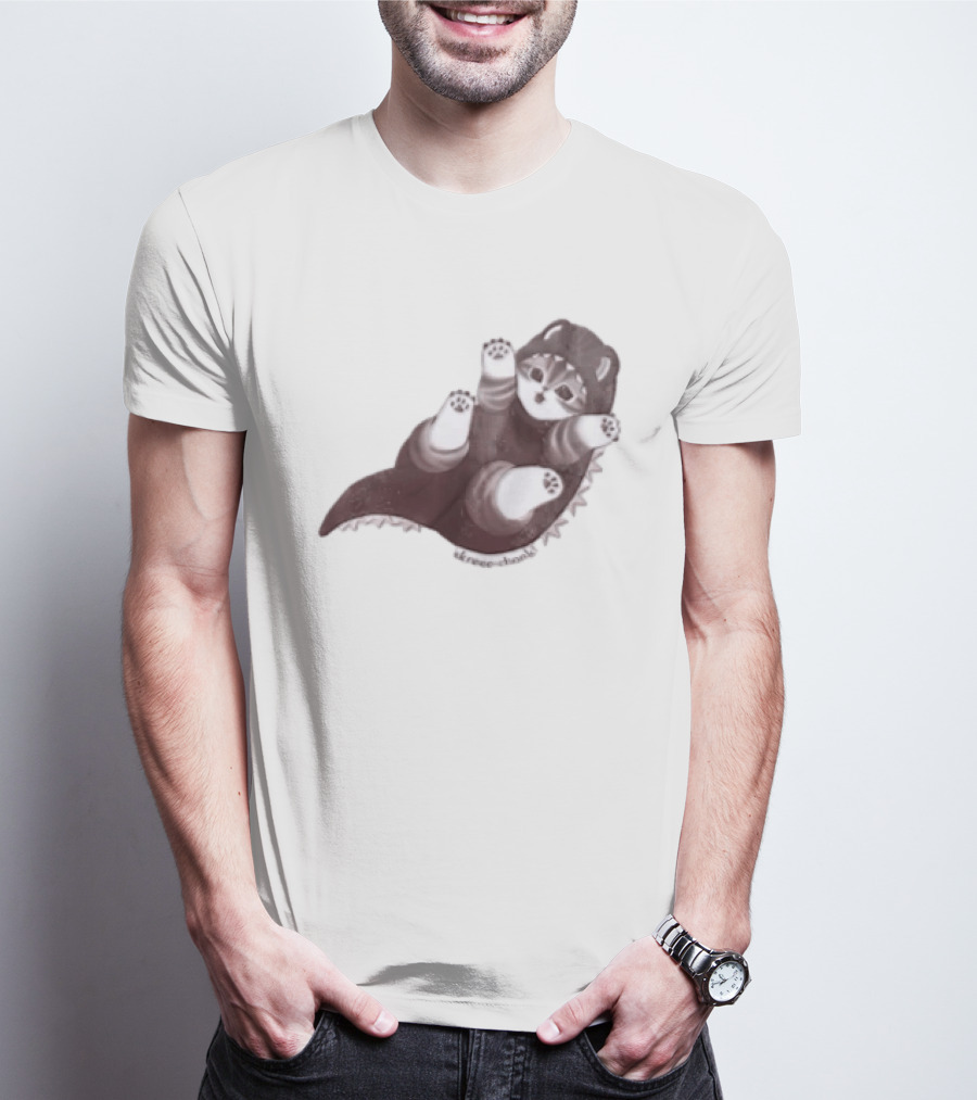 Mofusand Skreeonk Kaiju Cat Paws Playful T-Shirt