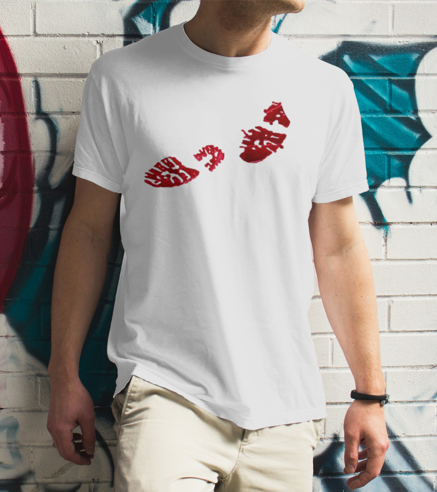 Night Lovell Bloodprints Dark Aesthetic T-Shirt