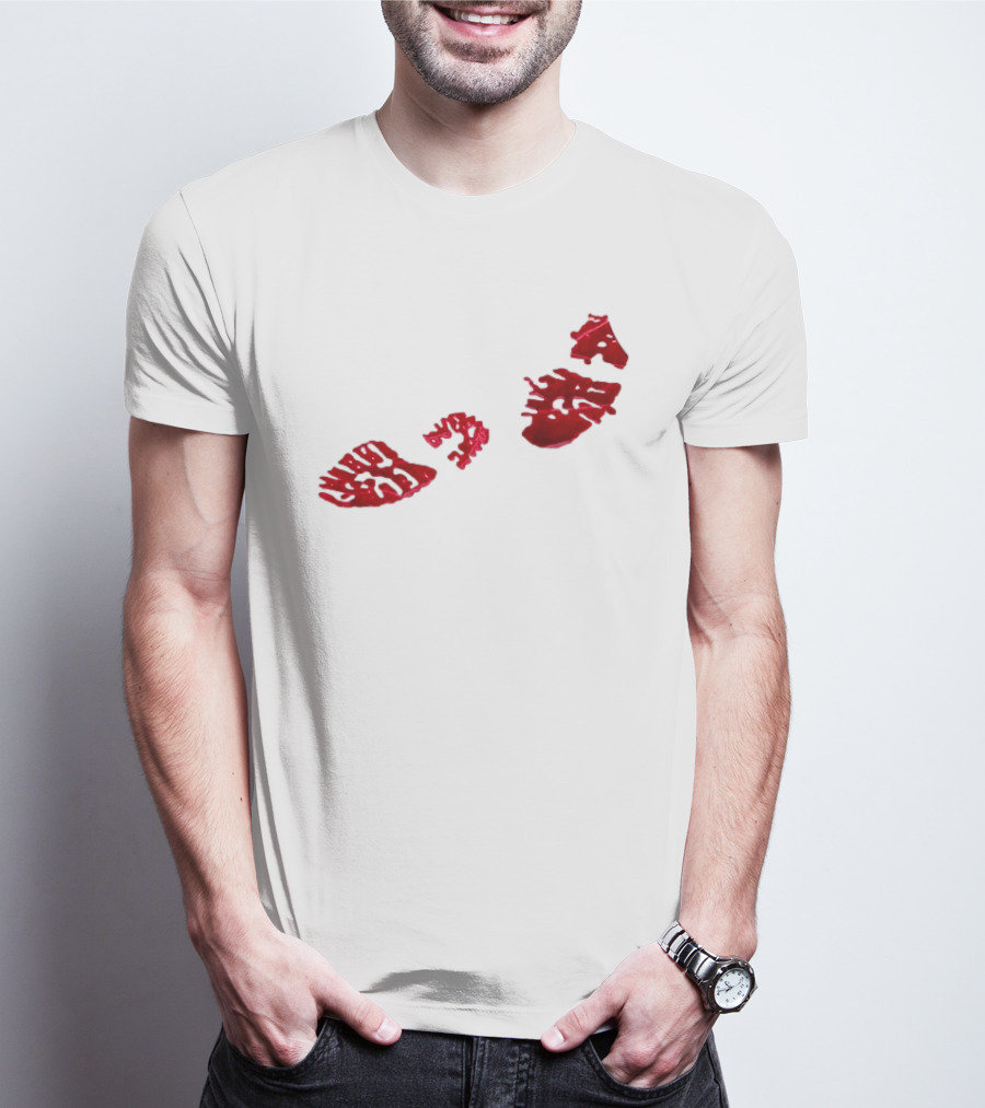 Night Lovell Bloodprints Dark Aesthetic T-Shirt