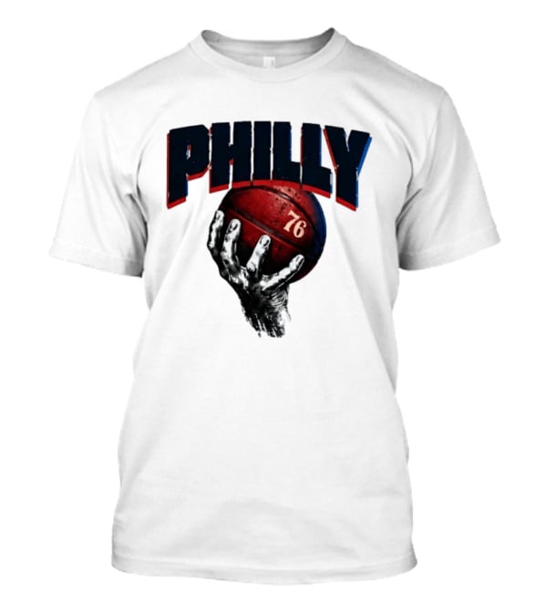 Philly Basketball 76 Hand T-Shirt