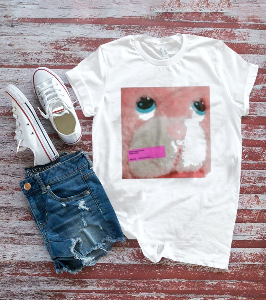 Royel Otis Hickey Album Pink Fluffy Bunny Face T-Shirt