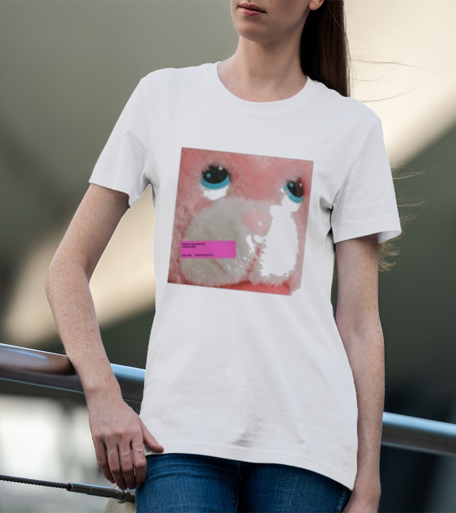 Royel Otis Hickey Album Pink Fluffy Bunny Face T-Shirt