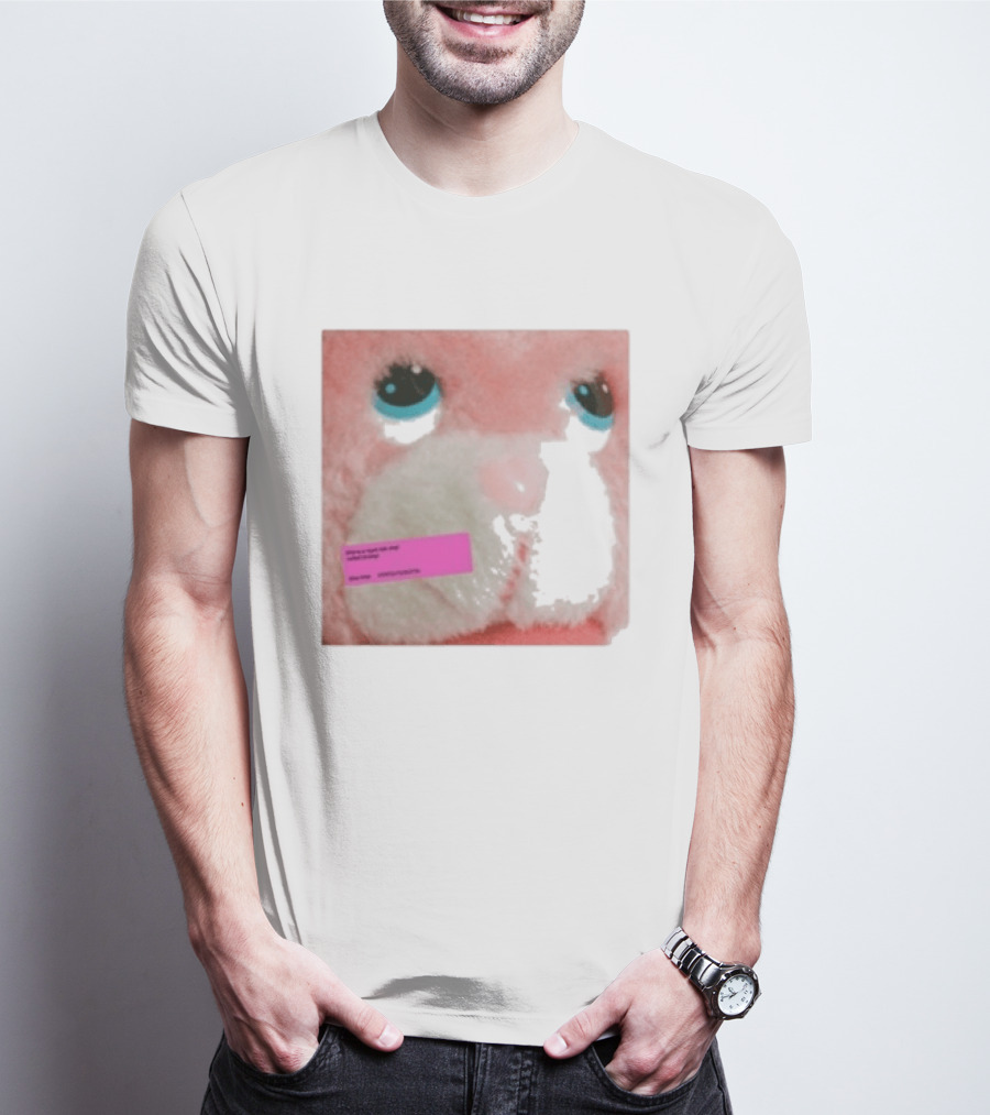 Royel Otis Hickey Album Pink Fluffy Bunny Face T-Shirt