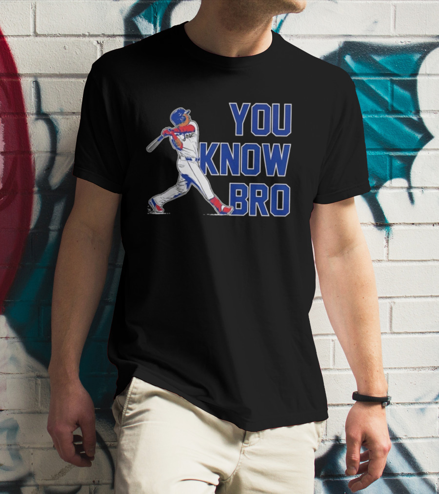 Cleveland Guardians Jose Ramirez You Know Bro Swing Baseball T-Shirt
