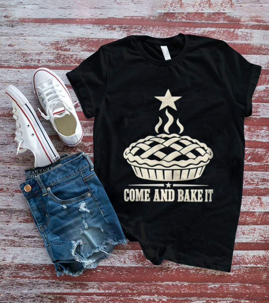 Come And Bake It Pie Star Icon Lattice T-Shirt