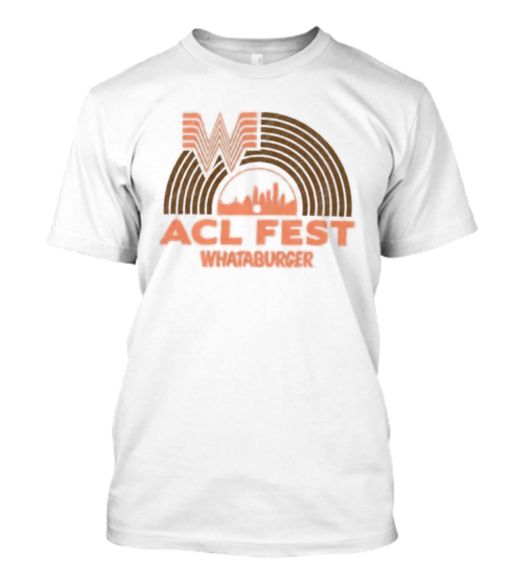 ACL Fest Whataburger Collaboration With Austin City Limits Music Festival Record T-Shirt