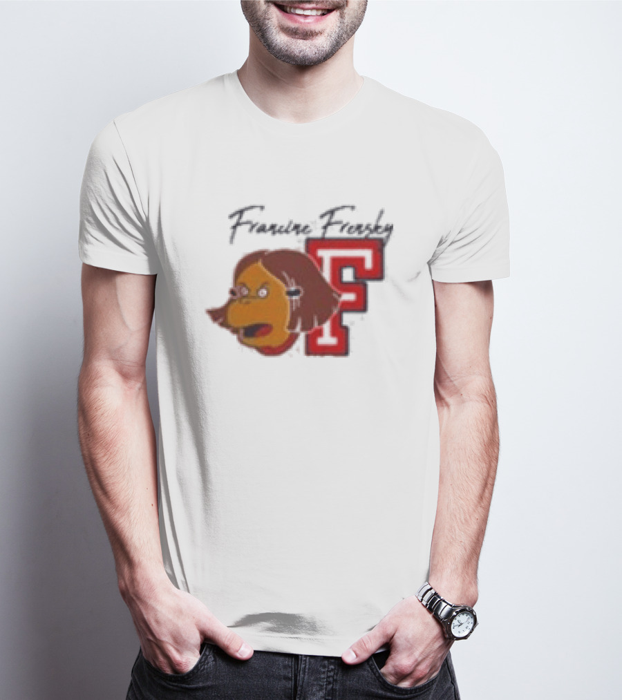 Francine Frensky F Arthur Cartoon Character Face Animation T-Shirt