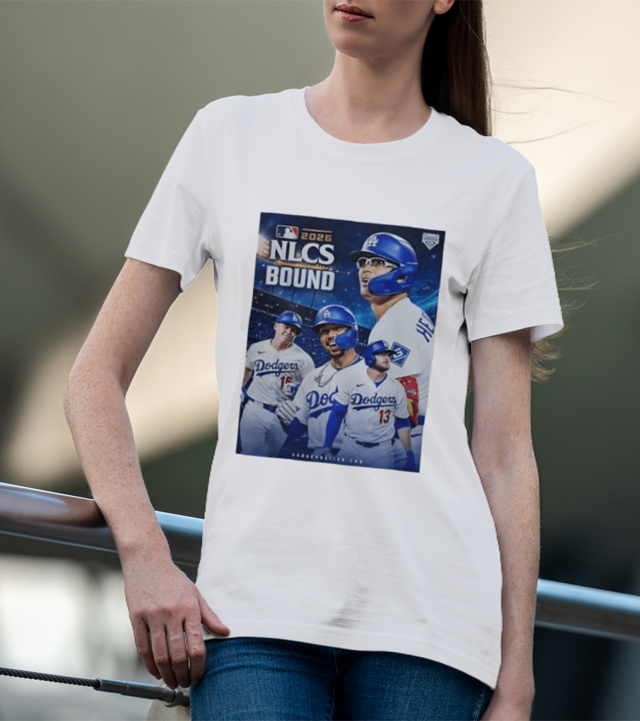 MLB 2026 NLCS Bound Los Angeles Dodgers Baseball Players T-Shirt