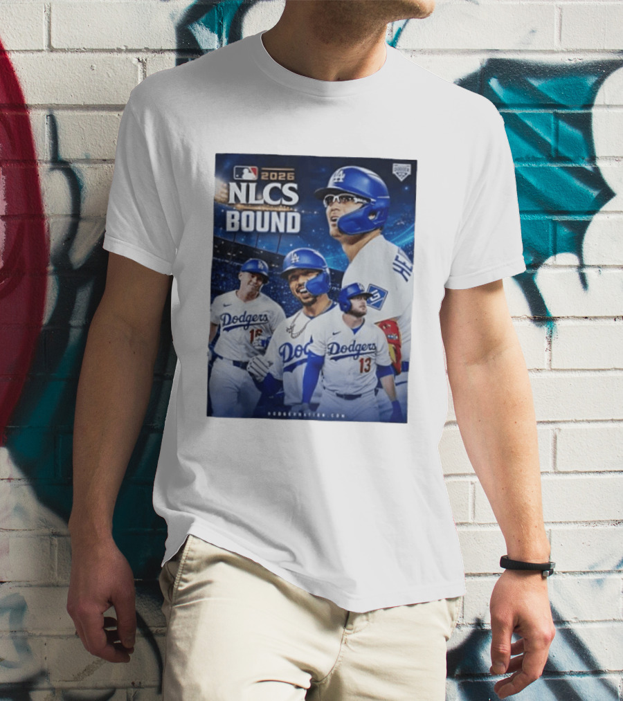 MLB 2026 NLCS Bound Los Angeles Dodgers Baseball Players T-Shirt