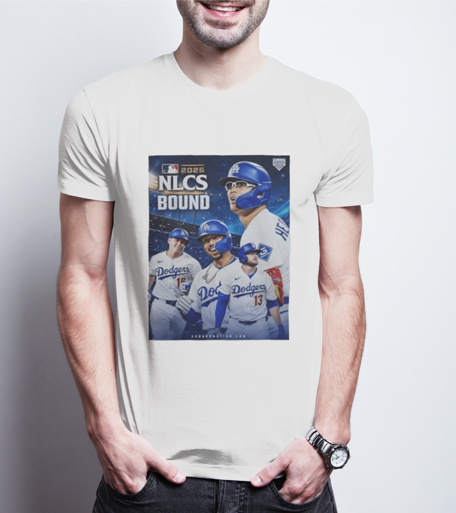 MLB 2026 NLCS Bound Los Angeles Dodgers Baseball Players T-Shirt