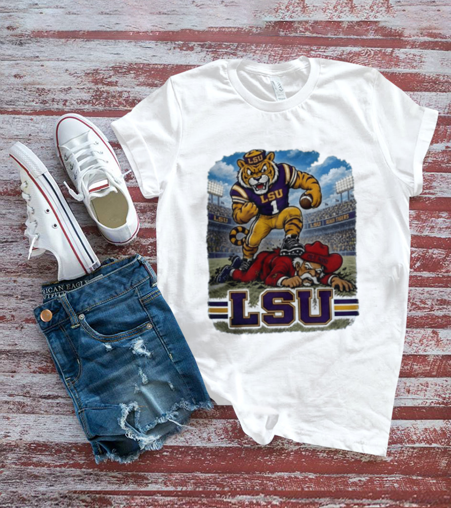 LSU Tigers Victory Over Ole Miss Rebels 2026 Football Rivalry T-Shirt