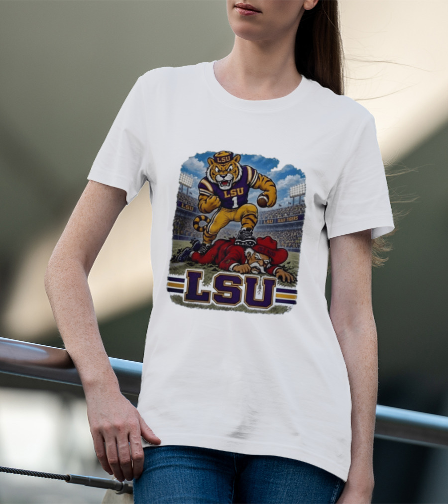 LSU Tigers Victory Over Ole Miss Rebels 2026 Football Rivalry T-Shirt