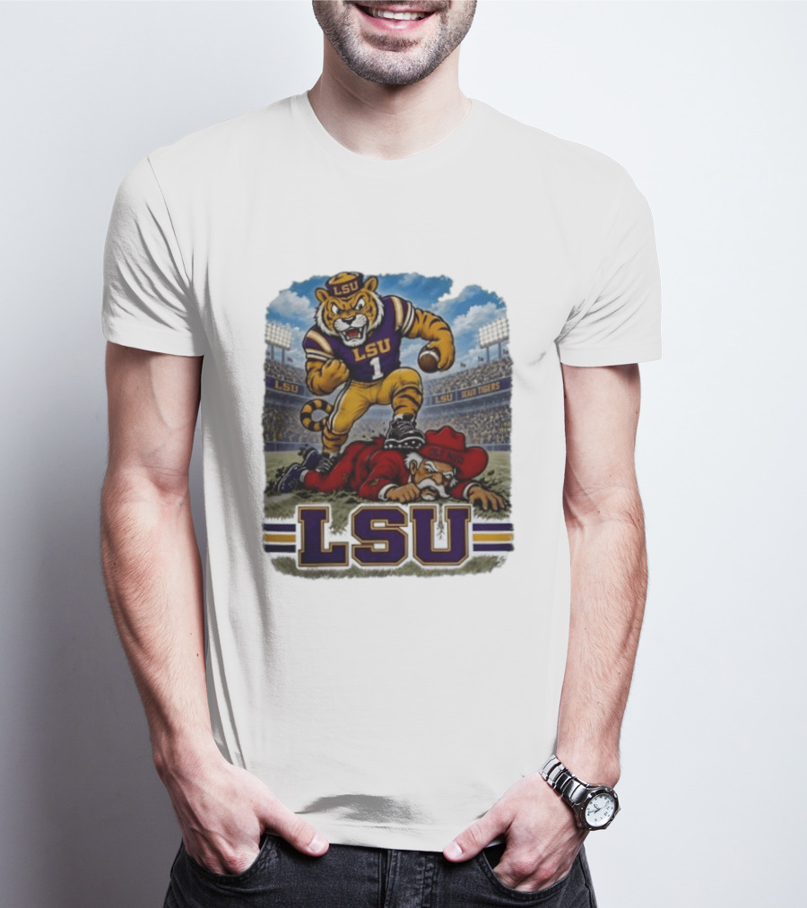 LSU Tigers Victory Over Ole Miss Rebels 2026 Football Rivalry T-Shirt
