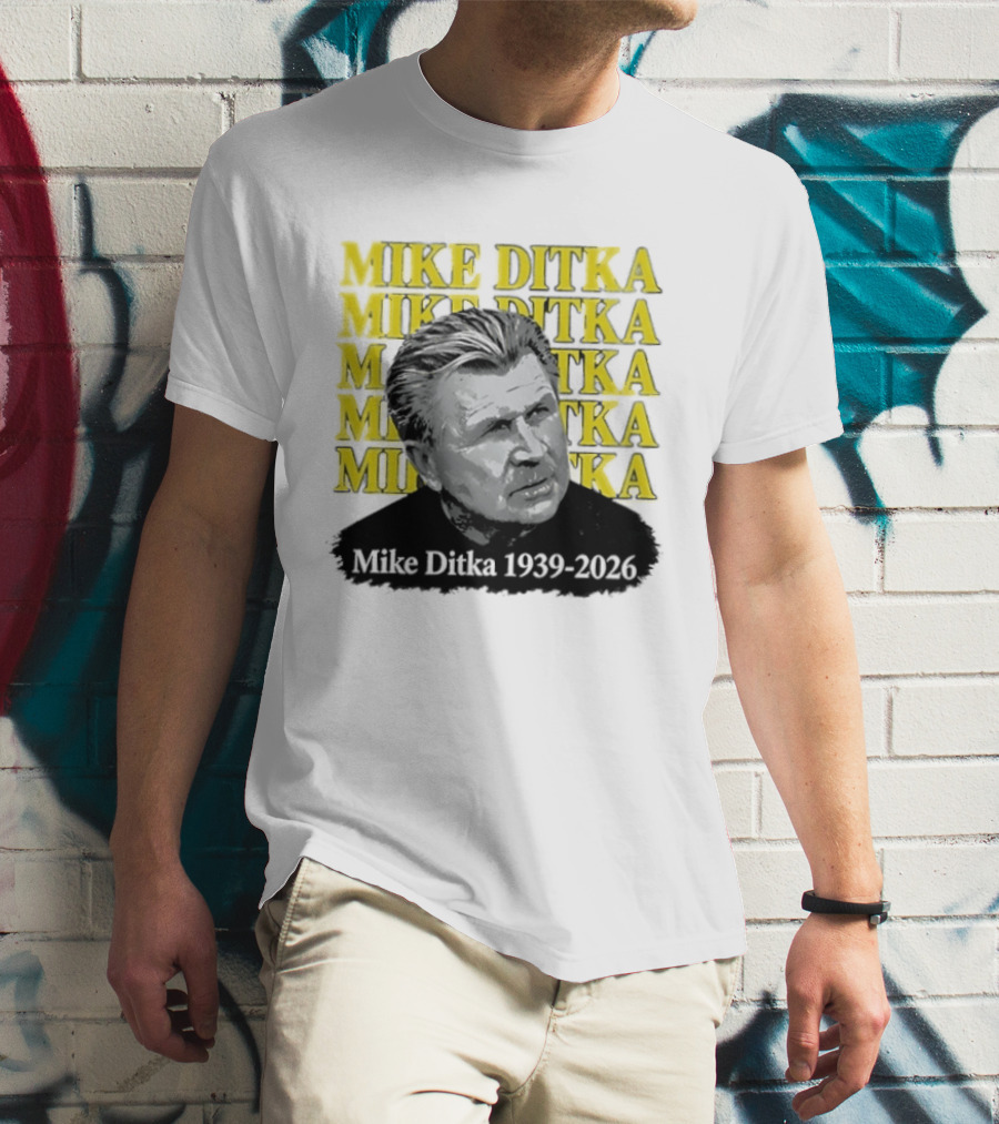Mike Ditka Da Coach Chicago Bears 1939 2023 In Loving Memory T-Shirt