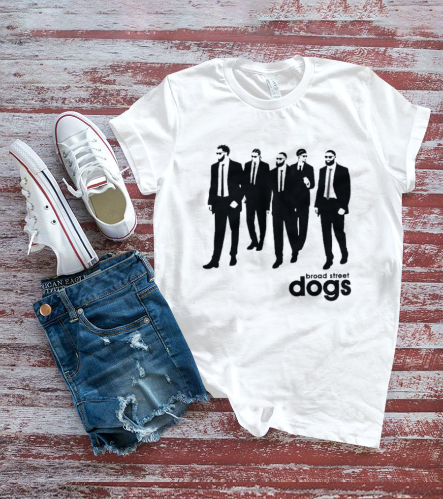 Philadelphia 76ers Broad Street Dogs Reservoir Dogs T-Shirt