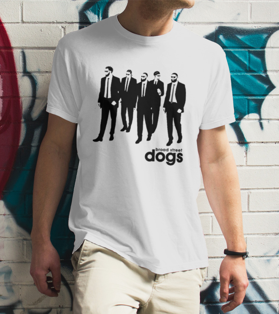 Philadelphia 76ers Broad Street Dogs Reservoir Dogs T-Shirt