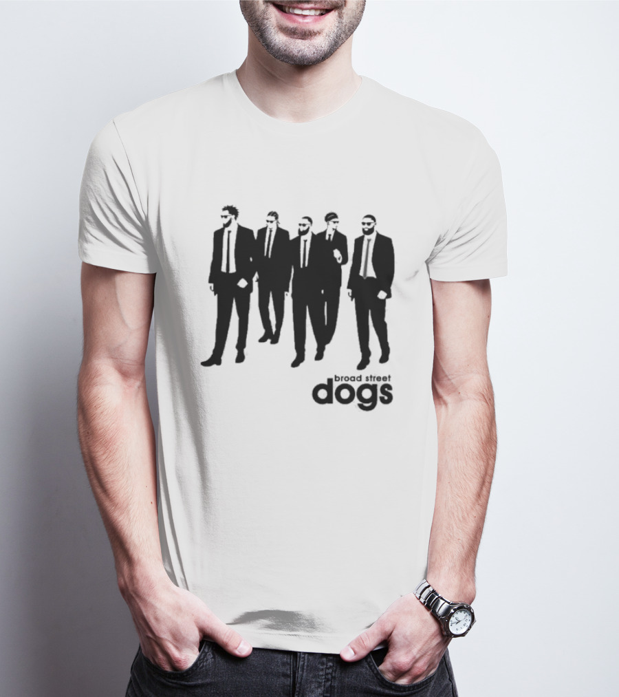 Philadelphia 76ers Broad Street Dogs Reservoir Dogs T-Shirt