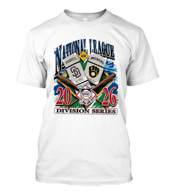 San Diego Padres Vs Milwaukee Brewers 2026 National League Division Series Matchup T-Shirt