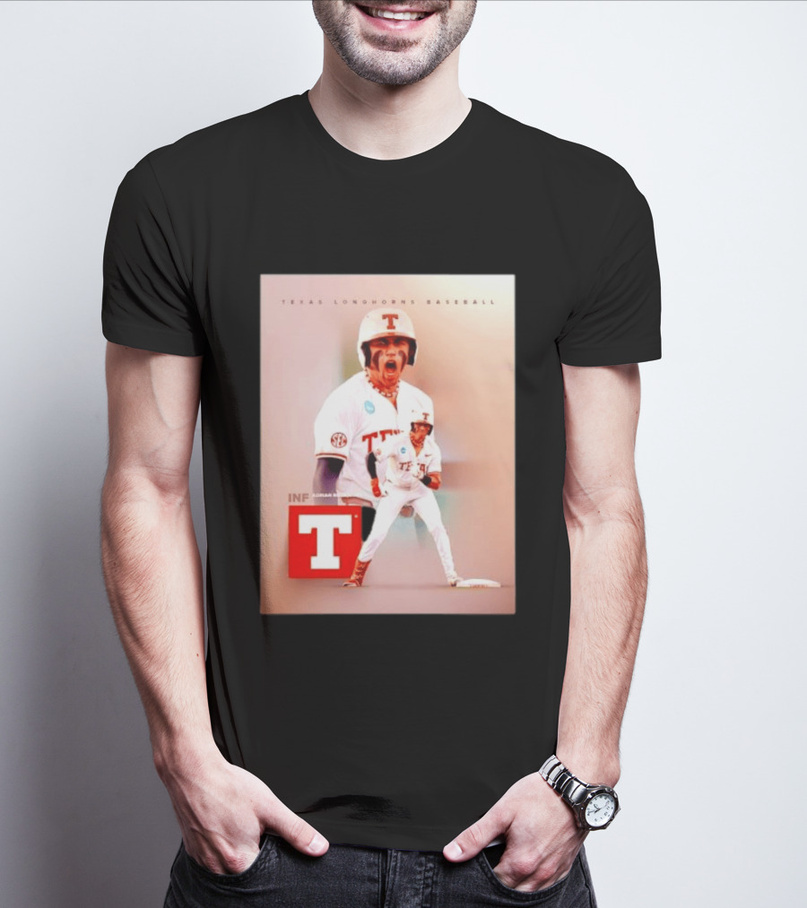 Adrian Rodriguez INF Texas Longhorns Baseball Team T-Shirt