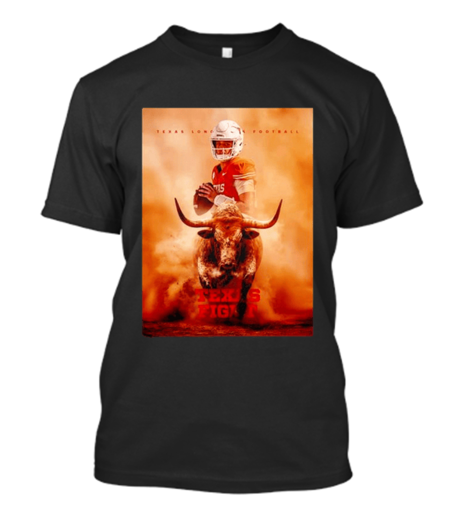 Texas Longhorns Football Texas Fight Arch Manning Bull T-Shirt