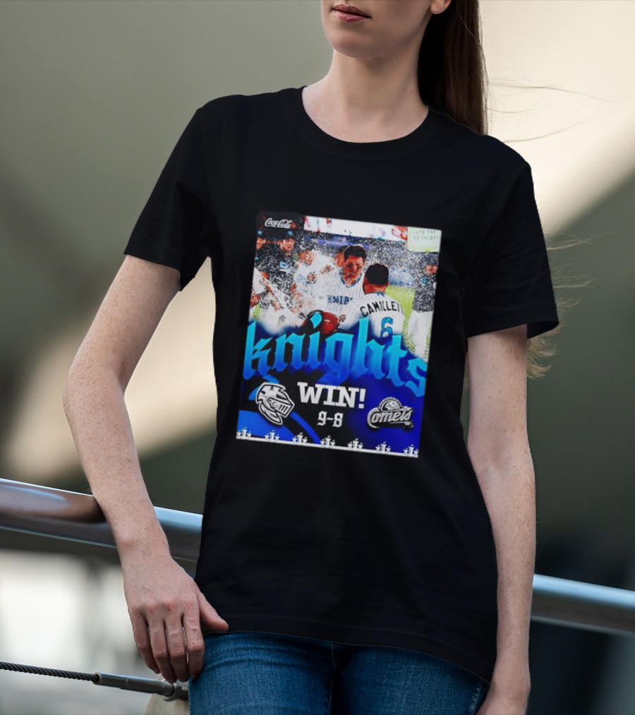 Knights Win 9 8 Against Comets Baseball Celebration T-Shirt