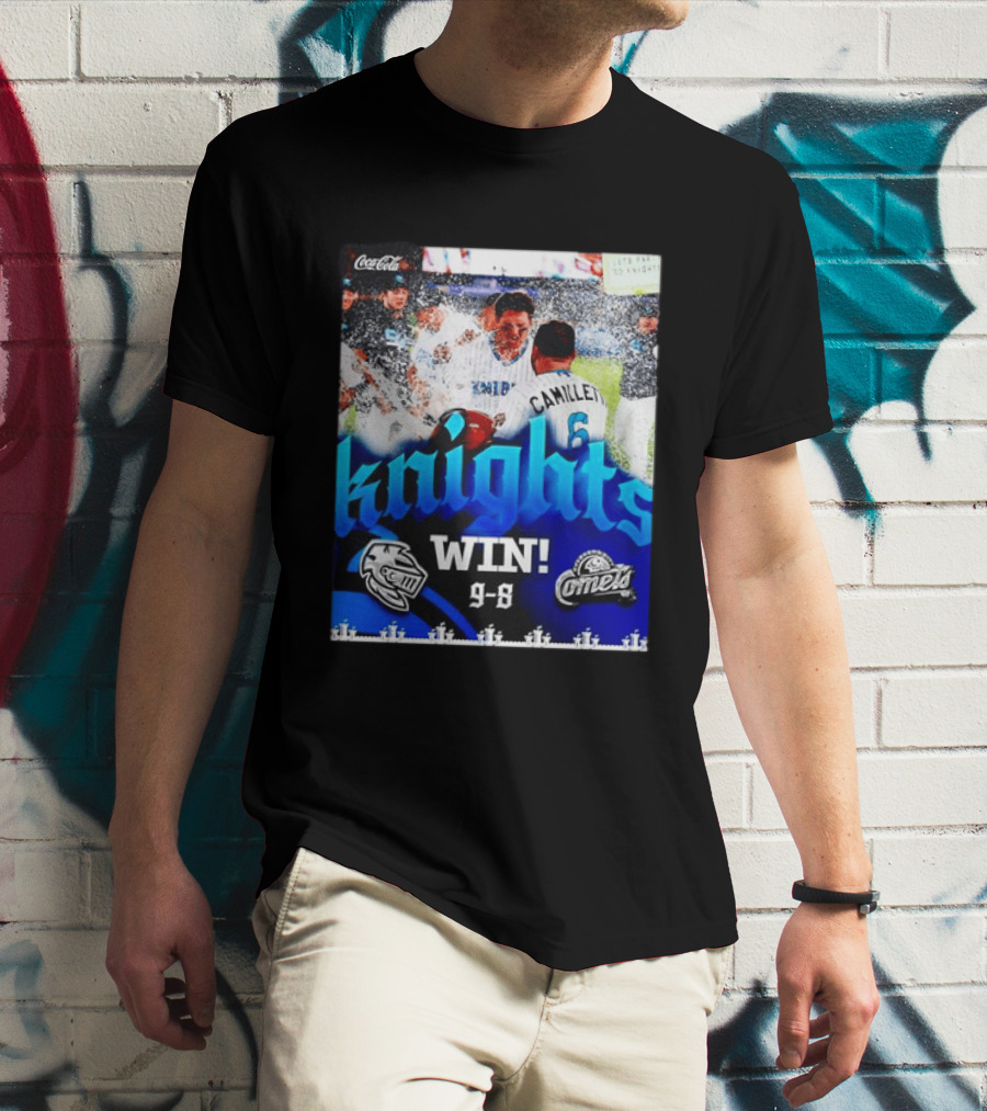 Knights Win 9 8 Against Comets Baseball Celebration T-Shirt