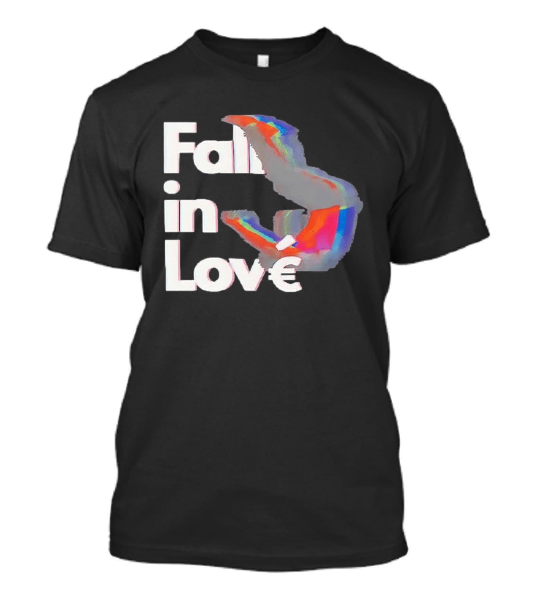 Fall In Love Rainbow Abstract T-Shirt