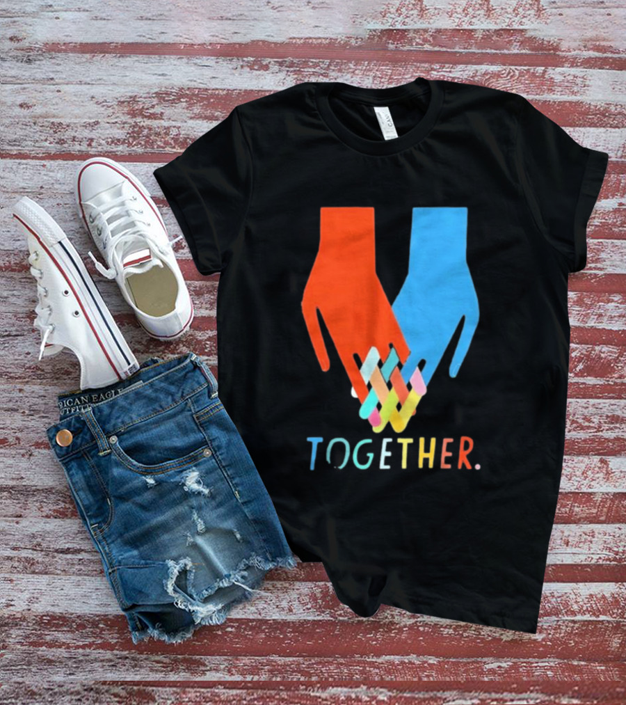 Interlocking Hands Unity Concept Together T-Shirt