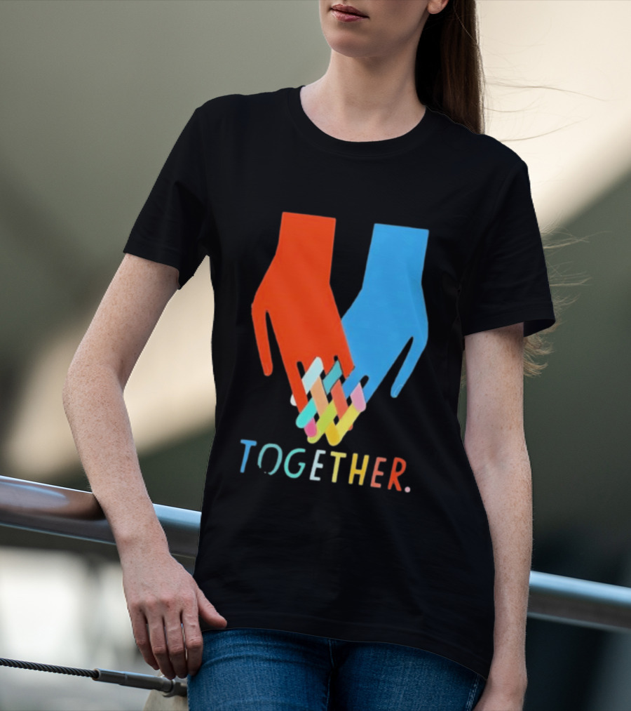 Interlocking Hands Unity Concept Together T-Shirt