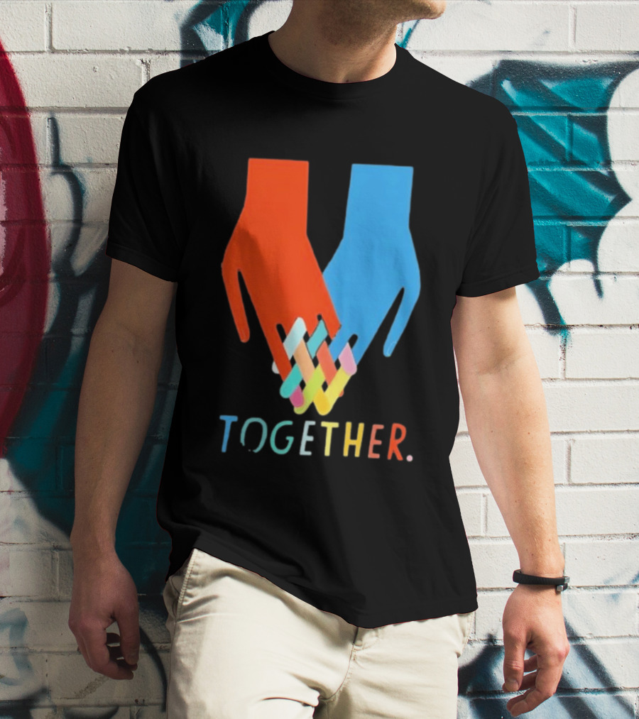 Interlocking Hands Unity Concept Together T-Shirt