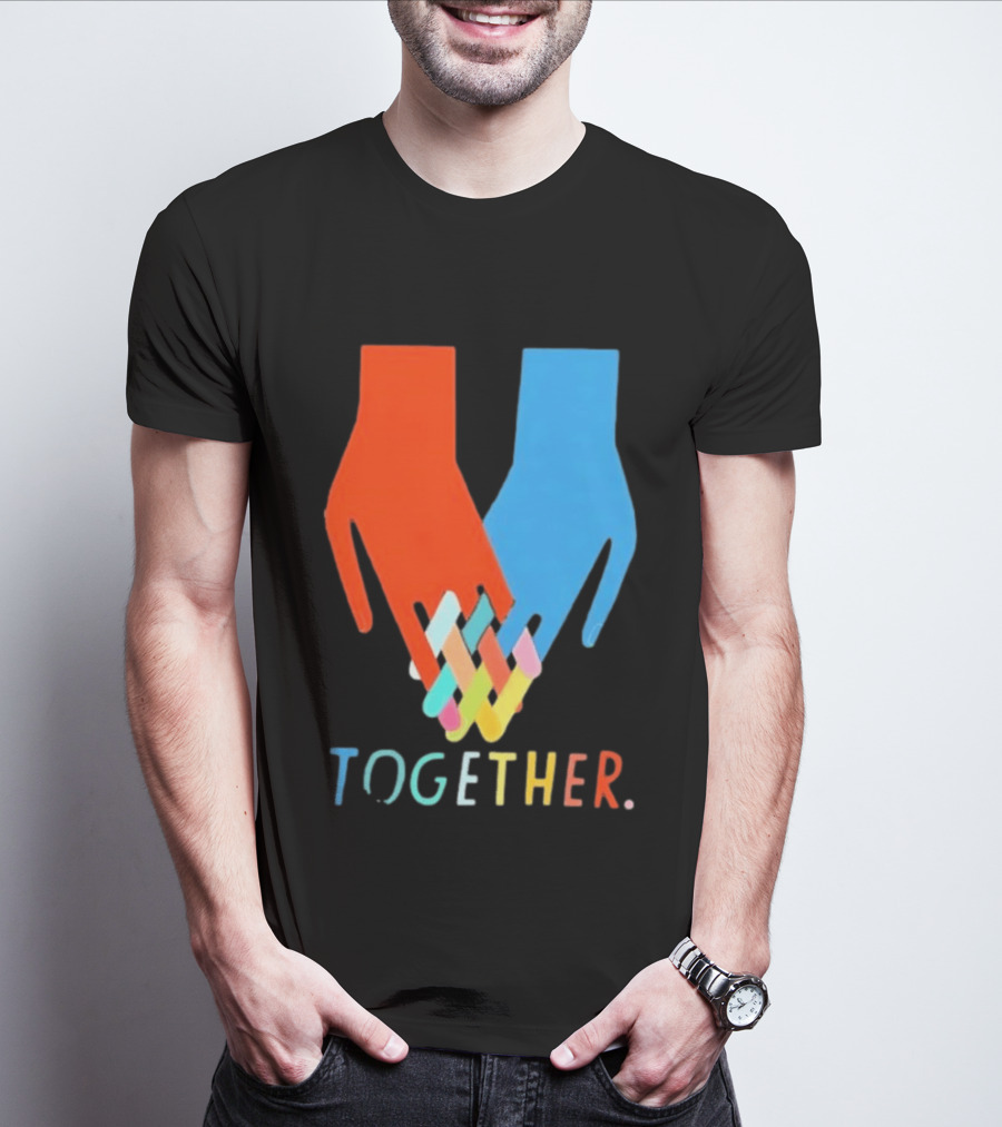 Interlocking Hands Unity Concept Together T-Shirt
