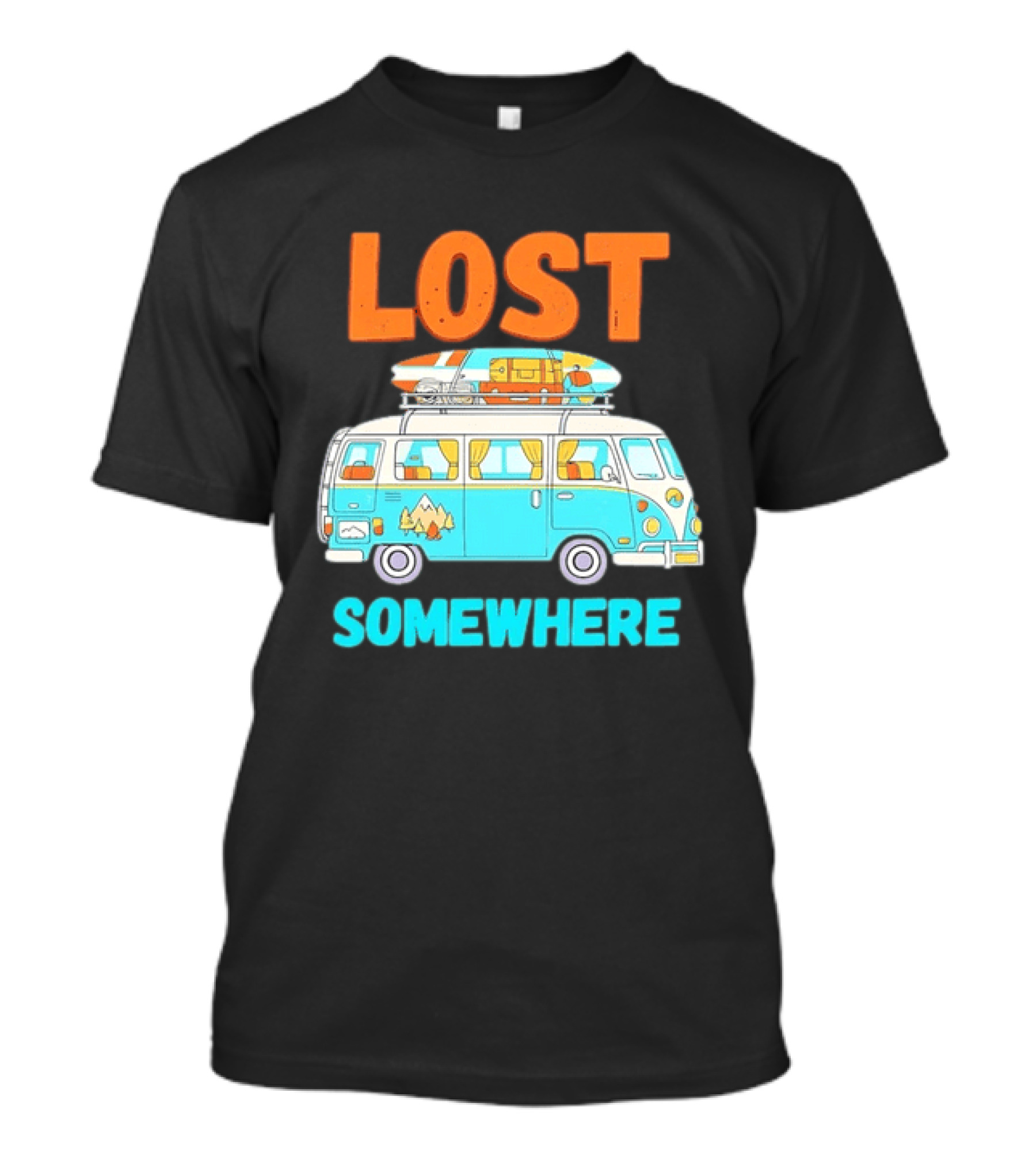Lost Somewhere Camper Van Adventure T-Shirt