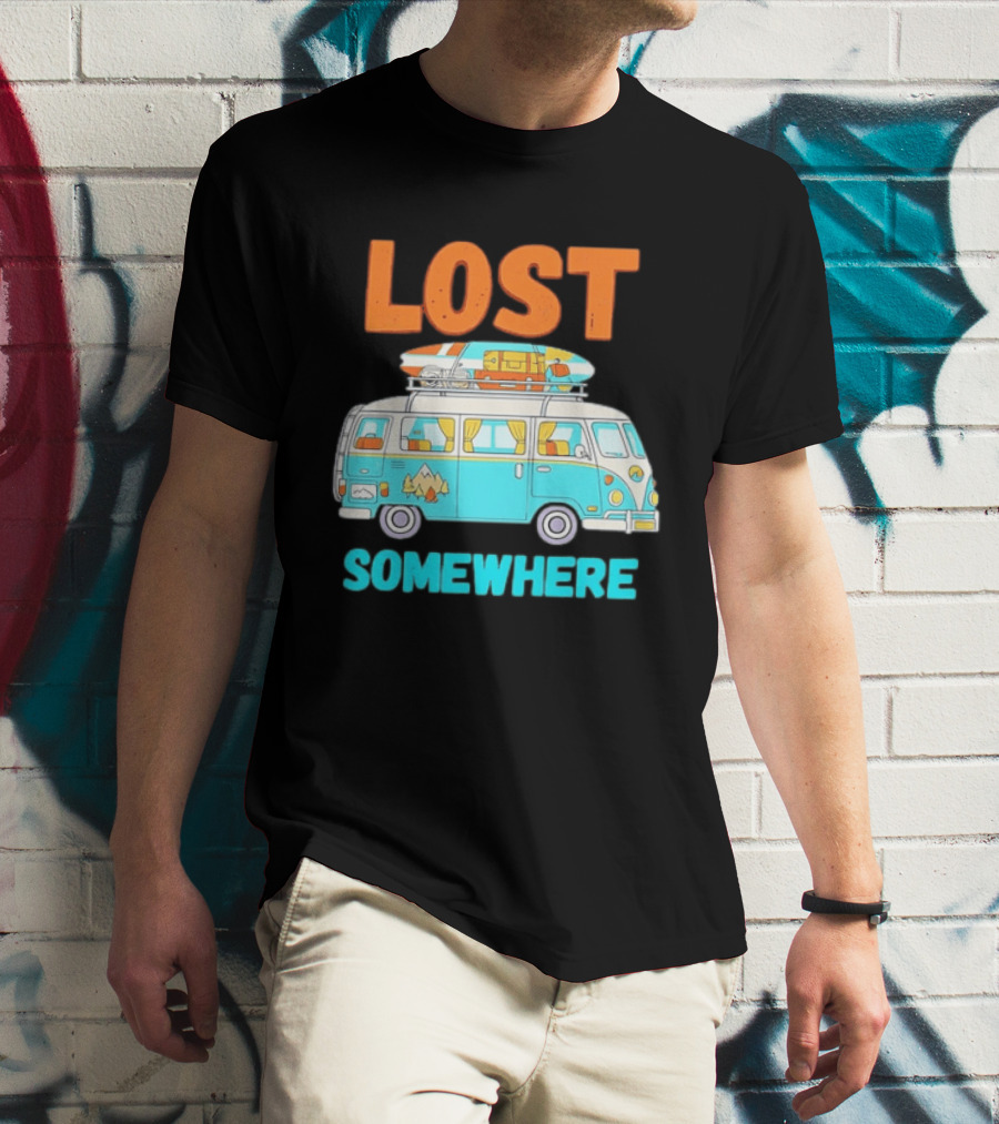 Lost Somewhere Camper Van Adventure T-Shirt
