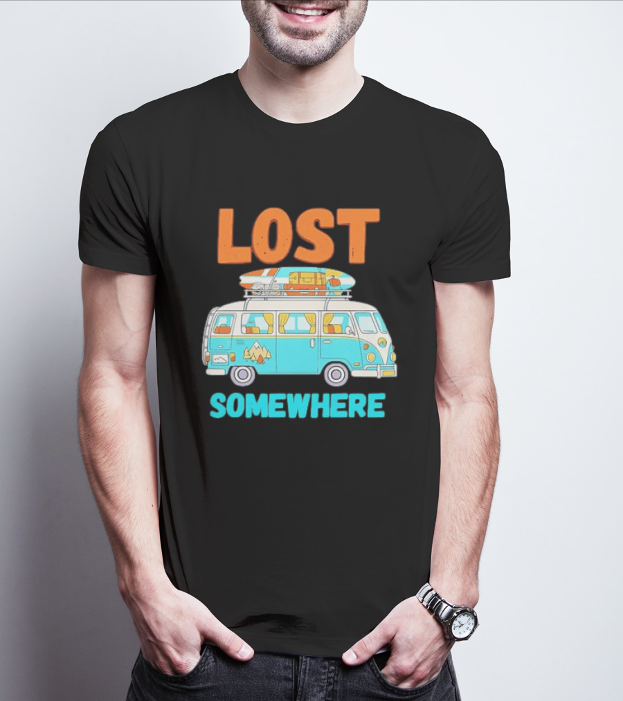 Lost Somewhere Camper Van Adventure T-Shirt