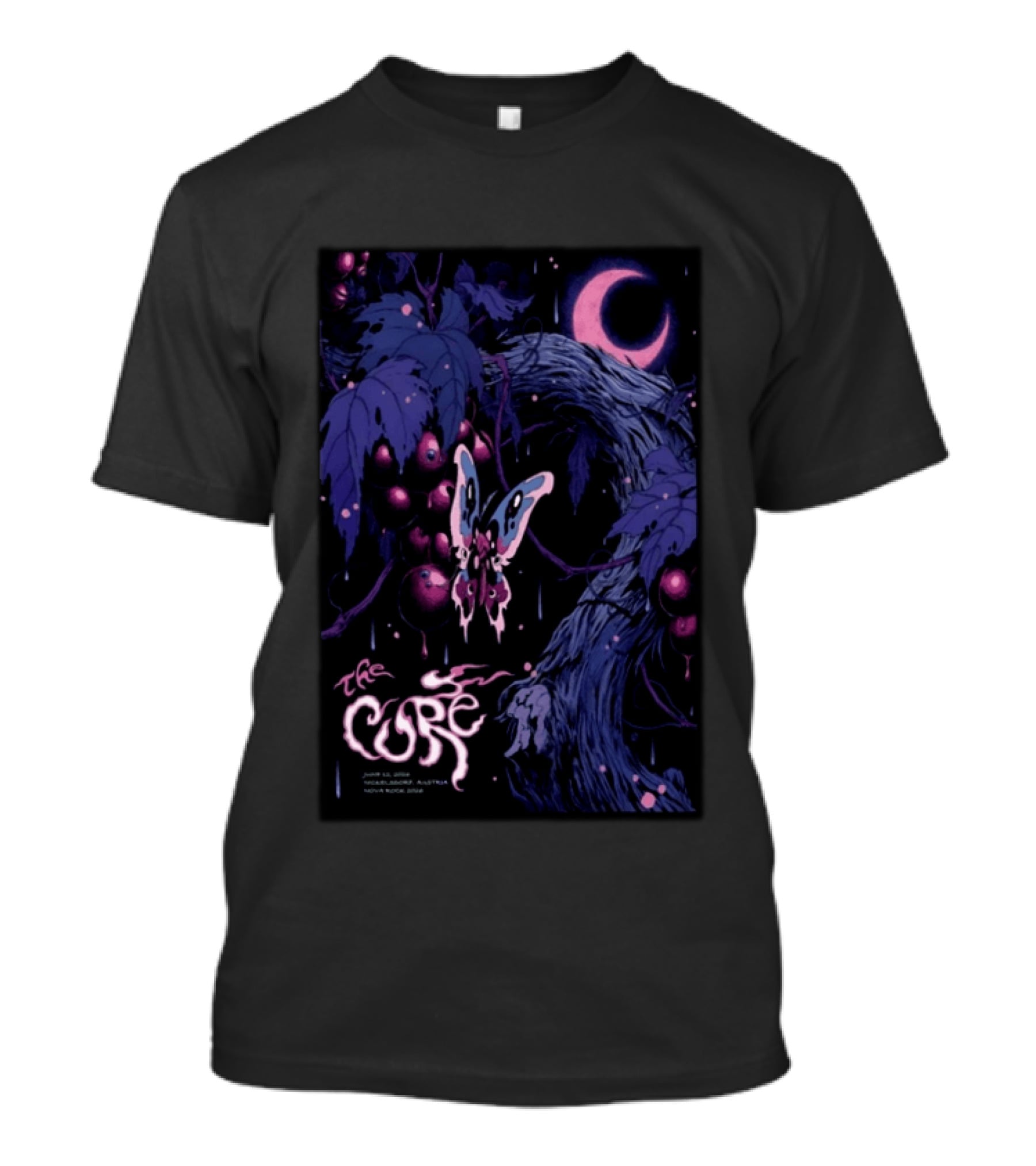The Cure June 12 2026 Nickelsdorf Austria Psychedelic Butterfly Moon T-Shirt