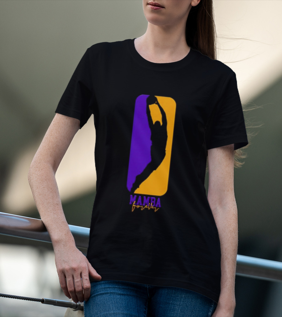 Mamba Forever Purple Gold Basketball Legend T-Shirt