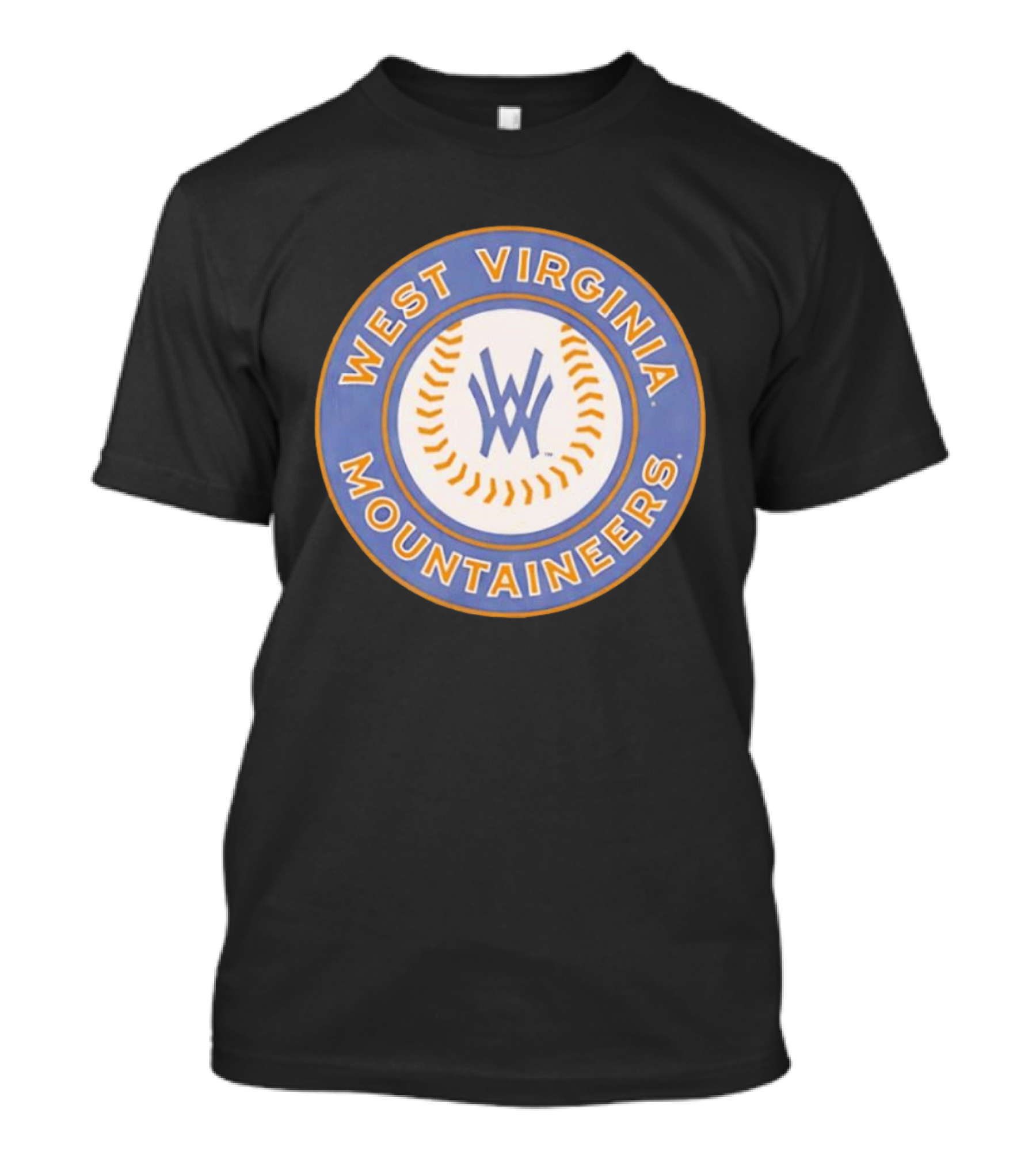 West Virginia Mountaineers NCAA Baseball Circular T-Shirt